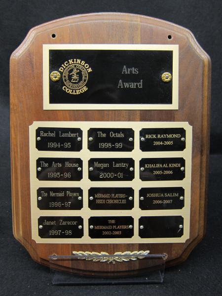 Arts Award plaque, 1994-2007