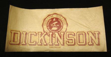 Dickinson College Window Sticker, c.1955