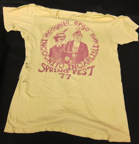 Back of Springfest, 1977 T-shirt