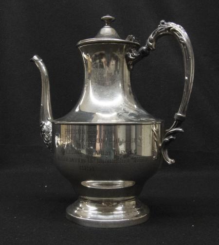 Silver Engraved Teapot, 1951