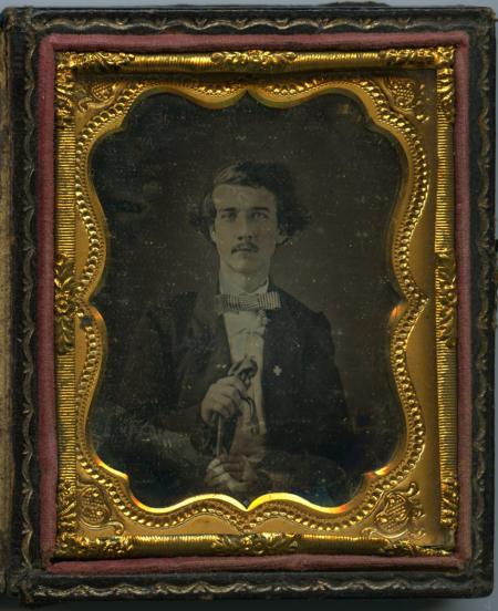 Daguerreotype of Samuel Cushman Caldwell, 1858