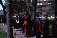 Academic procession at commencement, c.1983