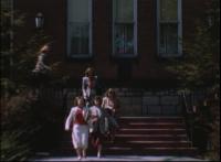 Female Students leaving Metzger Hall, 1948