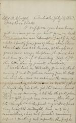 Letter from Thomas M. Griffith to His Siblings