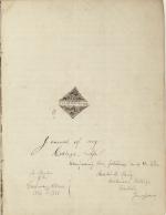 Journal, 1854 (Box 2, folder 6)