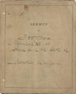 Sermon, 1877 (Box 1, folder 17)