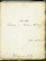 School papers, 1840s (Box 1, folder 2)