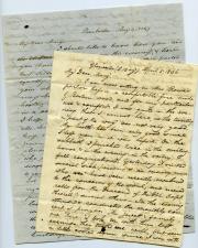 Letters, 1836, 1847 (Box 1, folder 28)
