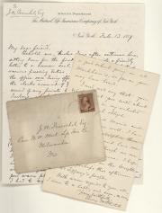 Letters, 1887, 1889 (Box 1, folder 4)