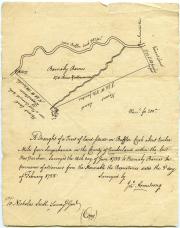 Survey map, June 1755 (Box 1, folder 10)
