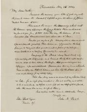 Letter, 1844 (Box 1, folder 1)