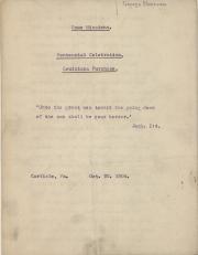 Sermon, 1904 (Box 1, folder 7)