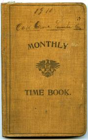 Time Book, 1910 (Box 1, folder 7)