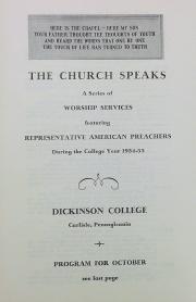 The Church Speaks program, October 1954