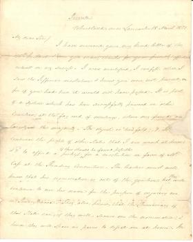 Letters from James Buchanan to John Hasting
