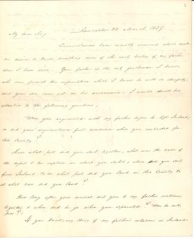 Letter from James Buchanan to Robert Lamberton