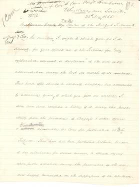 Letter from James Buchanan to Horace Greeley