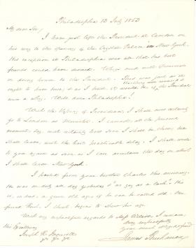 Letter from James Buchanan to Joseph R. Ingersoll
