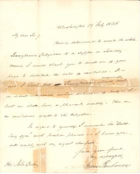 Letter from James Buchanan to John Dickey