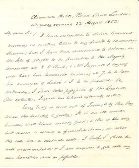 Letters from James Buchanan to James L. Reynolds
