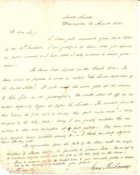 Letter from James Buchanan to J. C. Plumer