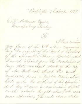 Letter from James Buchanan to E. L. Molineux