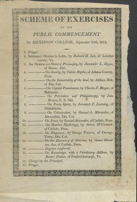 1812 Commencement Program