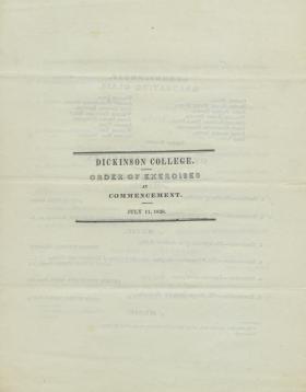 1839 Commencement Program