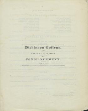 1840 Commencement Program