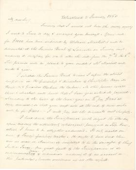 Letter from James Buchanan to A. Boyd Hamilton