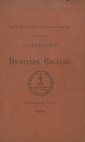 Annual Catalogue of Dickinson College for the Academical Year, 1889-90