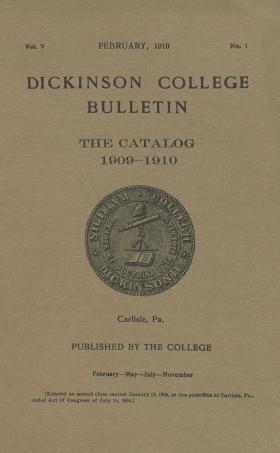 Catalog of Dickinson College, Annual Session, 1909-10