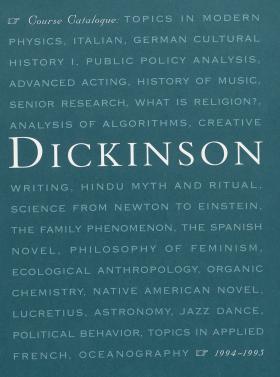 Dickinson College Bulletin, Annual Catalogue Issue, 1994-95