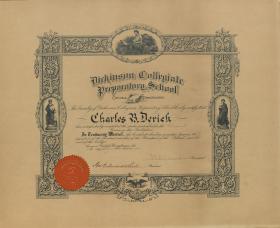 Dickinson College Preparatory School Diploma - Charles Derick