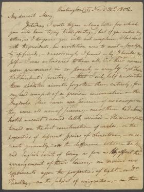 Letter from Benjamin Latrobe to Mary Latrobe