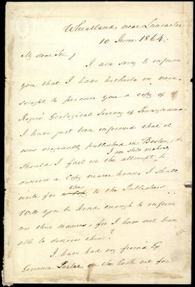 Letter from James Buchanan to T. Apolian Cheney