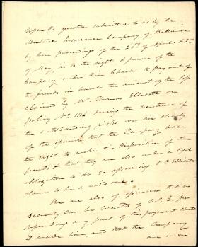 Letter from Roger B. Taney to Beal Randall