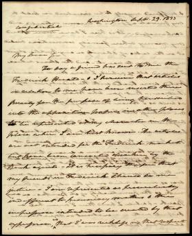 Letter from Roger B. Taney to William Beall
