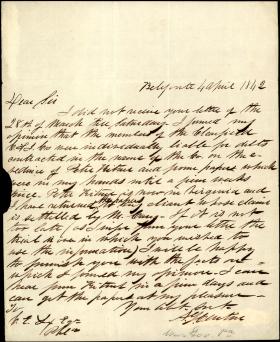 Letter from Andrew Gregg Curtin to C. E. Lex