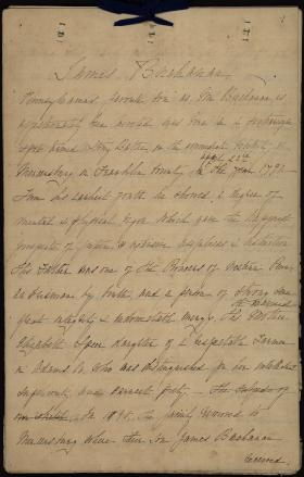 Biographical Sketch of President James Buchanan by Lily Macalester