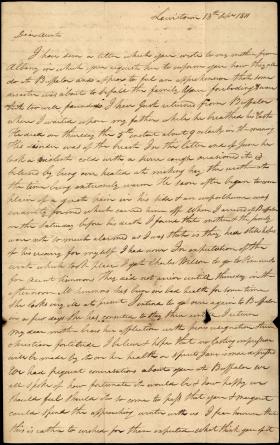 Letter from W. P. Maclay to Isabella Bell