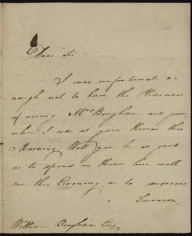 Letter from James Wilson to William Bingham