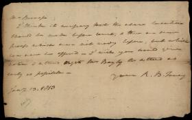 Letter from Roger B. Taney to Mr. Pringle