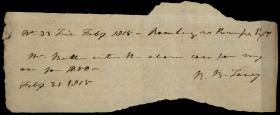 Note from Roger B. Taney