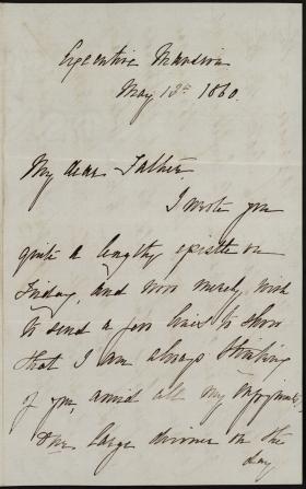 Letter from Lily Macalester to Charles Macalester 
