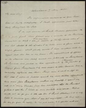 Letter from James Buchanan to Robert Tyler