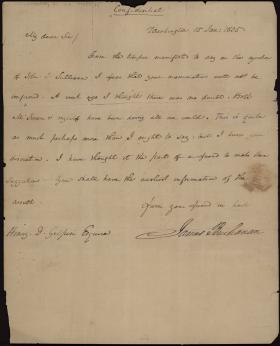 Letter from James Buchanan to Henry Gilpin