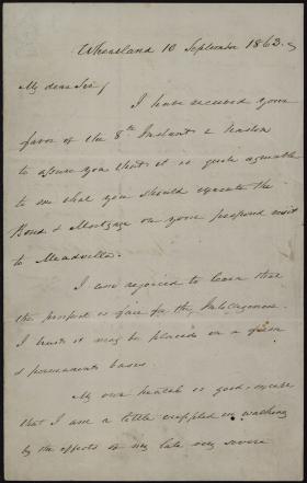 Letter from James Buchanan to Joseph C. G. Kennedy
