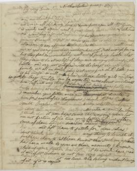 Letter from Isaac Grier and Elizabeth Cooper to John Cooper