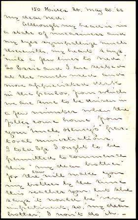 Letter from Horatio Collins King to Edward Howard